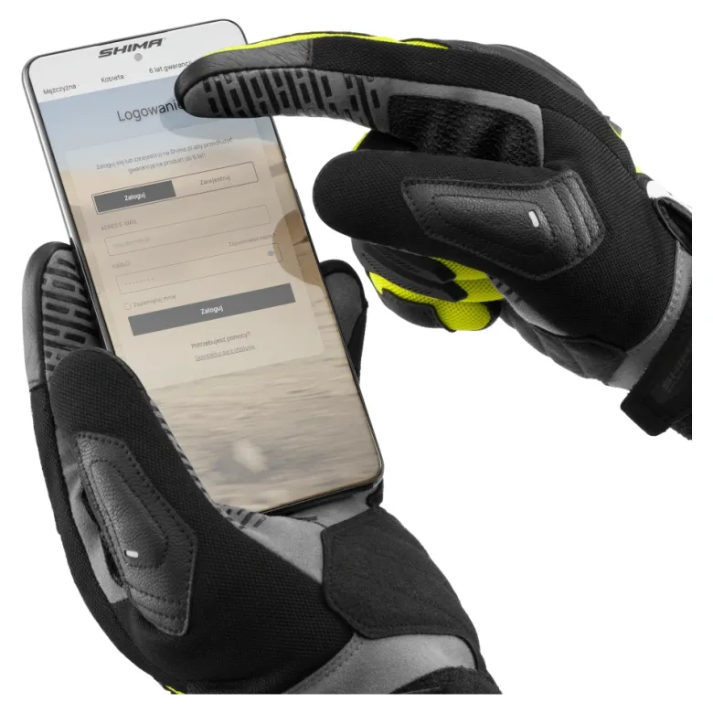 Rękawice miejskie SHIMA BLAZE 3.0 FLUO czarny żółty fluo