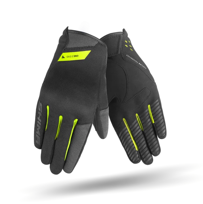 Rękawice miejskie SHIMA ONE EVO FLUO czarny żółty fluo