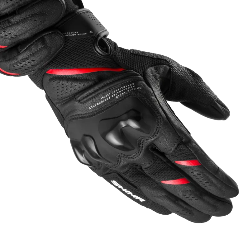 Rękawice miejskie SHIMA SPARK 3.0 BLACK/RED czarny czerwony