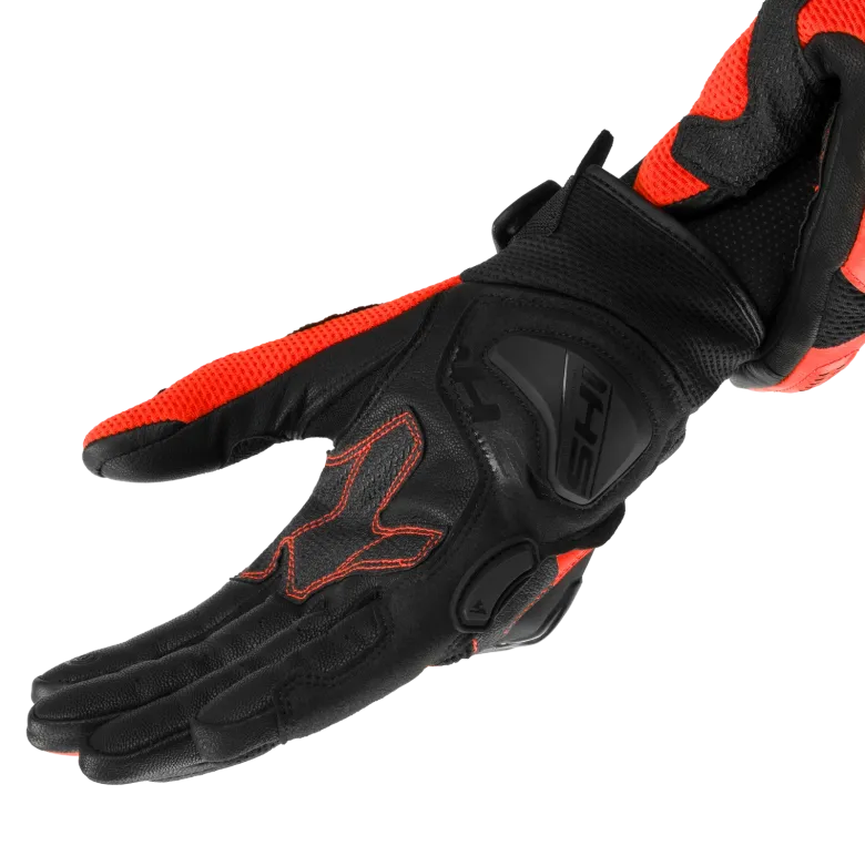 Rękawice miejskie SHIMA SPARK 3.0 RED FLUO czarny czerwony fluo