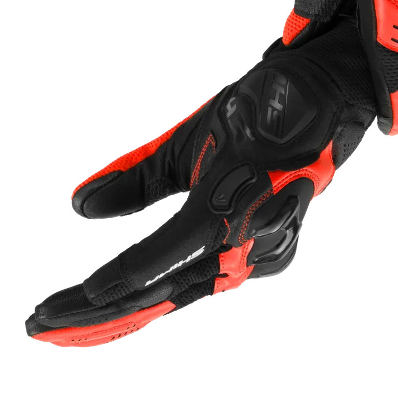 Rękawice miejskie SHIMA SPARK 3.0 RED FLUO czarny czerwony fluo