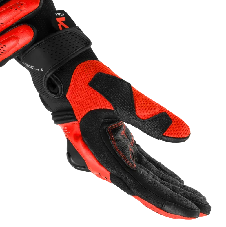 Rękawice miejskie SHIMA SPARK 3.0 RED FLUO czarny czerwony fluo