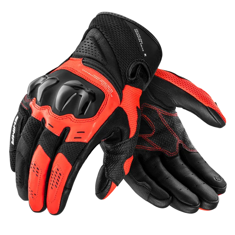 Rękawice miejskie SHIMA SPARK 3.0 RED FLUO czarny czerwony fluo