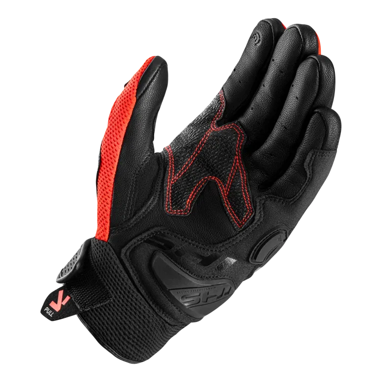 Rękawice miejskie SHIMA SPARK 3.0 RED FLUO czarny czerwony fluo