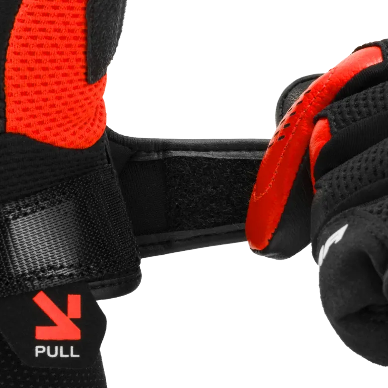 Rękawice miejskie SHIMA SPARK 3.0 RED FLUO czarny czerwony fluo
