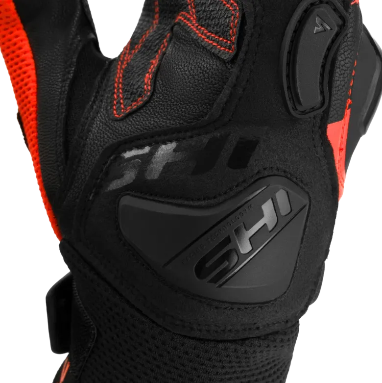 Rękawice miejskie SHIMA SPARK 3.0 RED FLUO czarny czerwony fluo