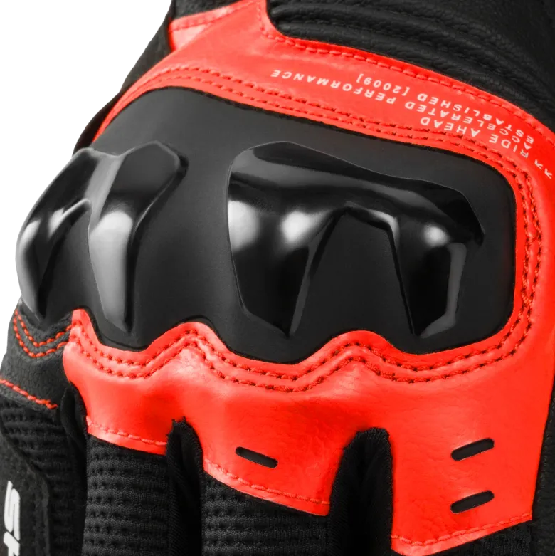 Rękawice miejskie SHIMA SPARK 3.0 RED FLUO czarny czerwony fluo
