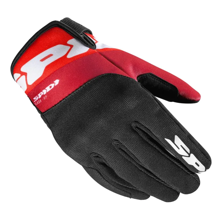 Rękawice miejskie SPIDI FLASH-KP BLACK/RED czarny czerwony biały
