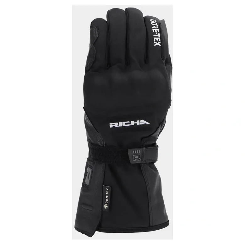 Rękawice ocieplane i wodoodporne RICHA ICE POLAR GORE-TEX BLACK czarny