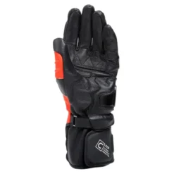 Rękawice sportowe DAINESE CARBON 4 LONG BLACK/FLO RED/WHITE czarny czerwony biały