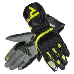 Rękawice sportowe damskie REBELHORN ST LONG LADY BLACK/GREY/FLO YELLOW czarny szary żółty fluo
