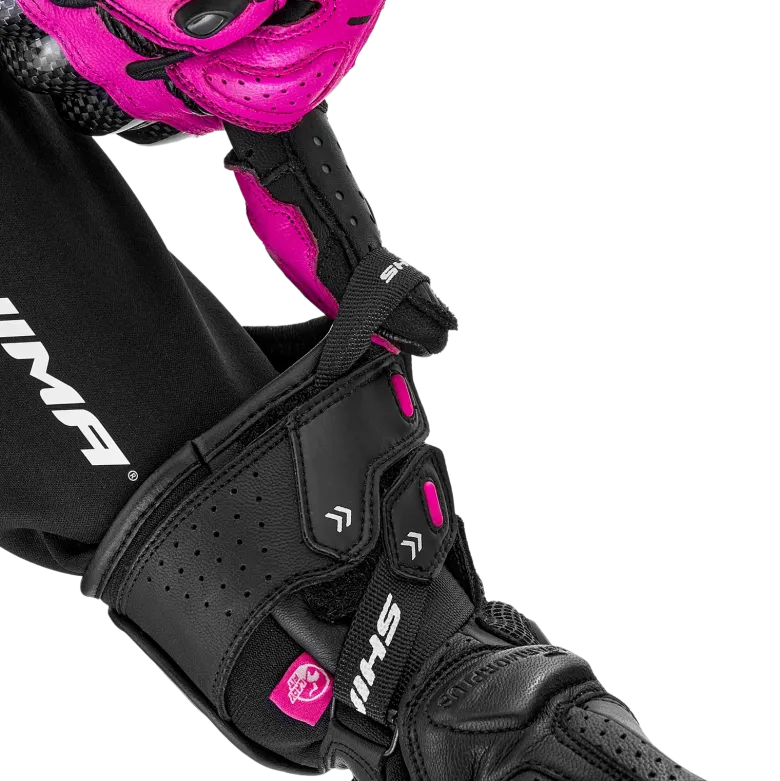 Rękawice sportowe damskie SHIMA RS-3 LADY PINK czarny różowy