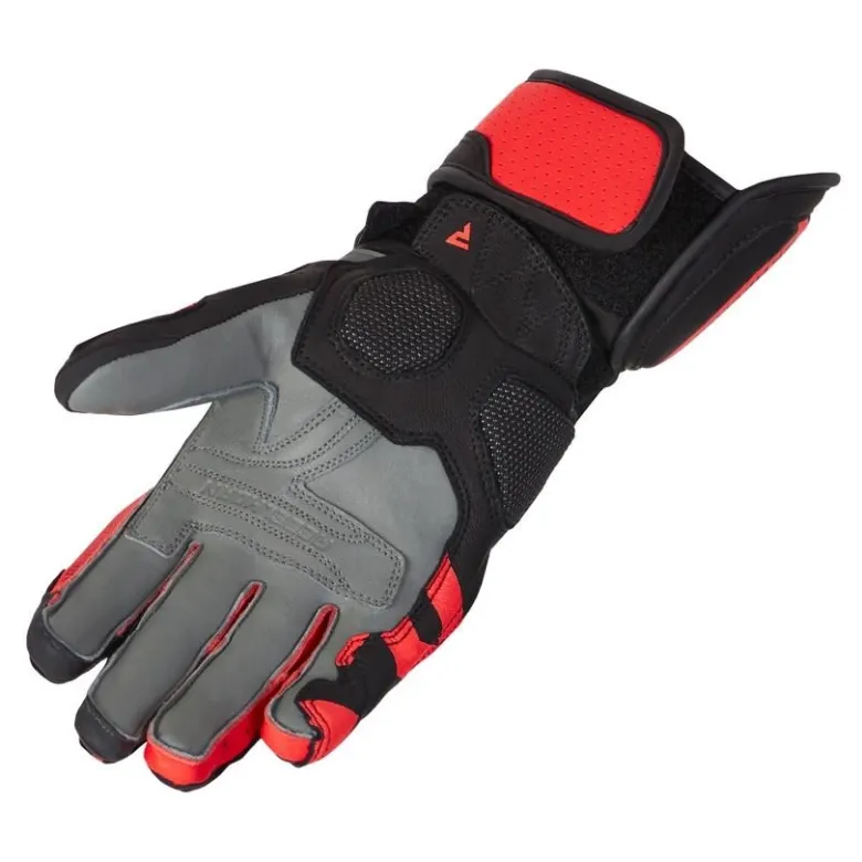 Rękawice sportowe REBELHORN FIGHTER BLACK/FLUO RED czarny czerwony