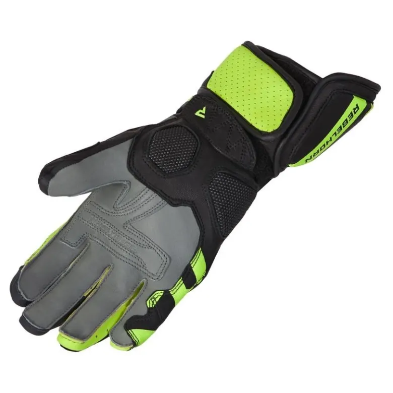 Rękawice sportowe REBELHORN FIGHTER BLACK/FLUO YELLOW czarny żółty fluo
