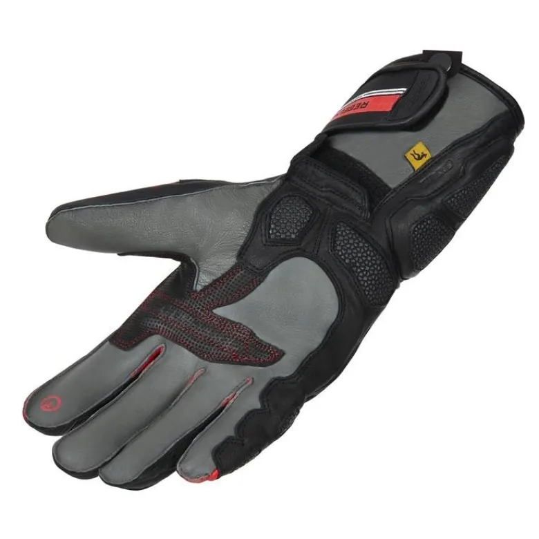 Rękawice sportowe REBELHORN ST LONG BLACK/GREY/FLO RED czarny szary czerwony fluo