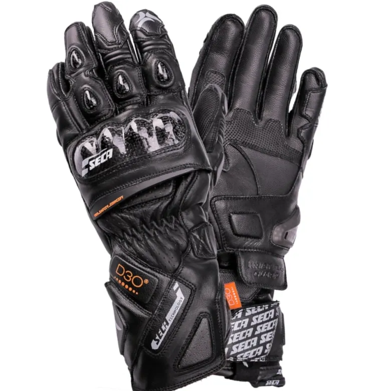 Rękawice sportowe SECA TRACKDAY BLACK czarny