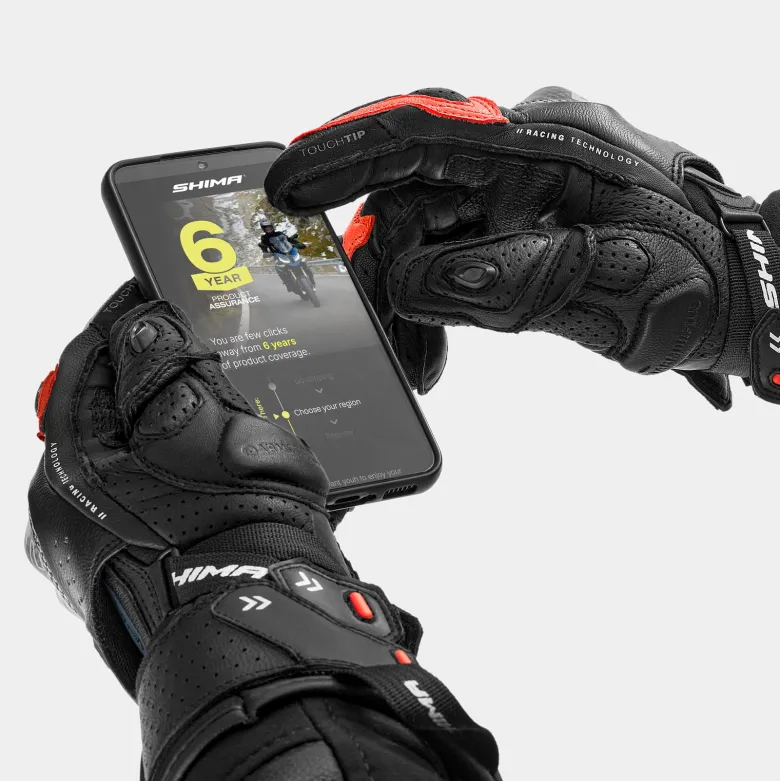 Rękawice sportowe SHIMA RS-3 RED FLUO czarny czerwony fluo