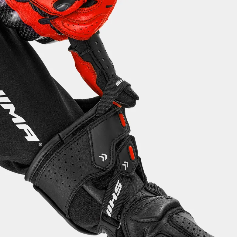 Rękawice sportowe SHIMA RS-3 RED FLUO czarny czerwony fluo