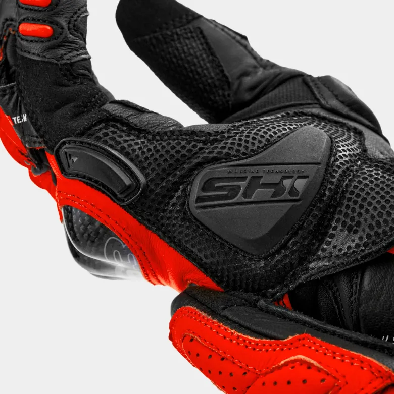 Rękawice sportowe SHIMA RS-3 RED FLUO czarny czerwony fluo