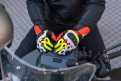Rękawice sportowe SHIMA ST-3 MEN FLUO czarny czerwony biały żółty fluo