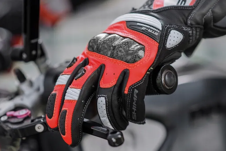 Rękawice sportowe SHIMA STR-2 RED czerwony fluo biały czarny