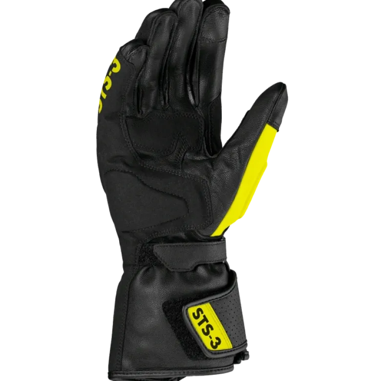 Rękawice sportowe SPIDI STS-3 BLACK/FLUORESCENT YELLOW czarny żółty fluo