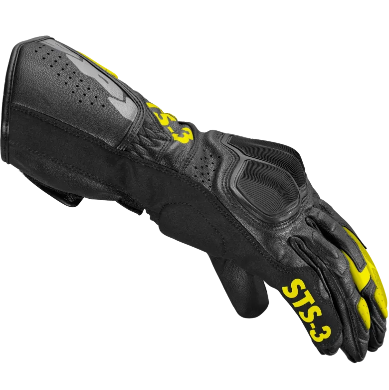 Rękawice sportowe SPIDI STS-3 BLACK/FLUORESCENT YELLOW czarny żółty fluo