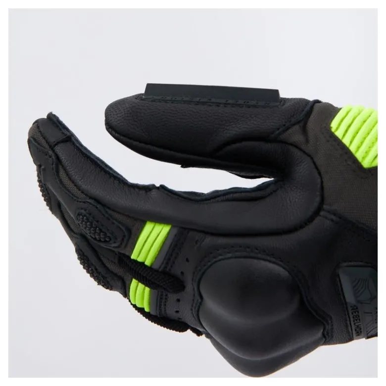 Rękawice szosowo-turystyczne REBELHORN RANGE BLACK/ANTHRACITE/FLUO YELLOW czarny szary żółty fluo