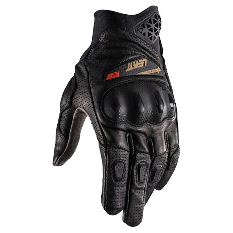 Rękawice szosowo-turystyczne LEATT ADV X-FLOW 8.5 SHORT STEALTH BLACK/GREY czarny szary