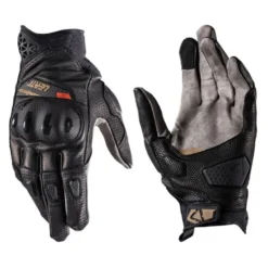 Rękawice szosowo-turystyczne LEATT ADV X-FLOW 8.5 SHORT STEALTH BLACK/GREY czarny szary