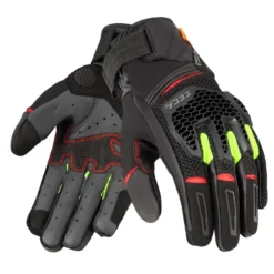 Rękawice szosowo-turystyczne SECA GRAVEL BLACK/RED/FLUO YELLOW czarny czerwony żółty fluo