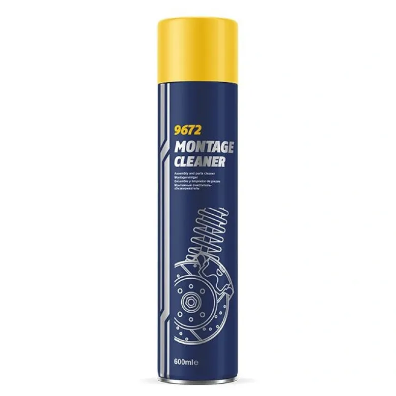 Środek do czyszczenia hamulców MANNOL MONTAGE CLEANER 500ml niebieski żółty