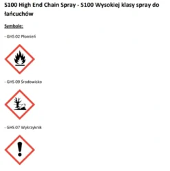 SMAR DO ŁAŃCUCHA W SPRAYU S100 125ER KETTENSPRAY 300ML