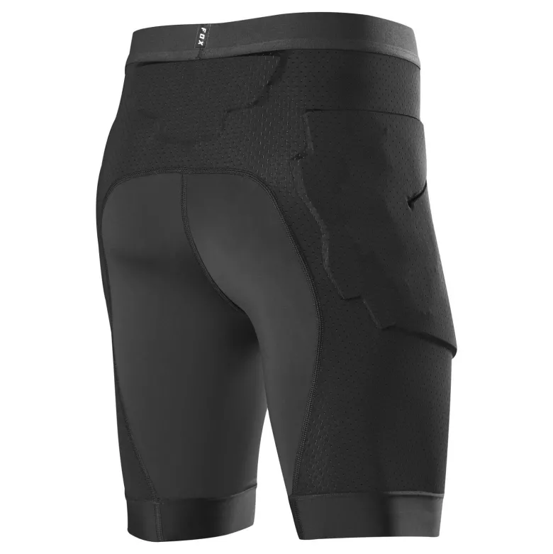 Spodenki z ochraniaczami FOX BASEFRAME PRO BLACK czarny biały