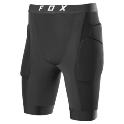 Spodenki z ochraniaczami FOX BASEFRAME PRO BLACK czarny biały