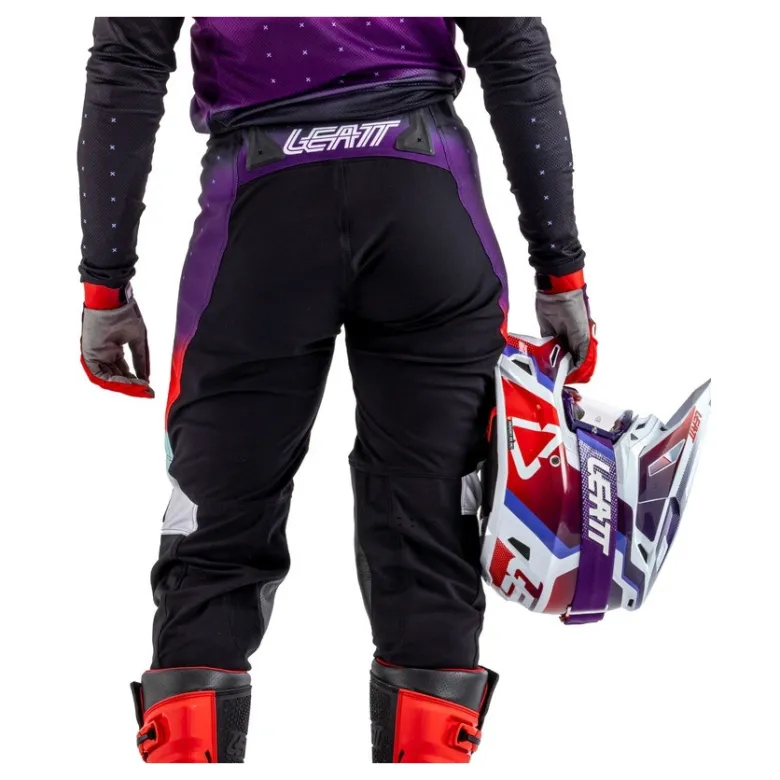Spodnie cross damskie LEATT MOTO 4.5 LADY SUNBURN fioletowy czerwony czarny biały