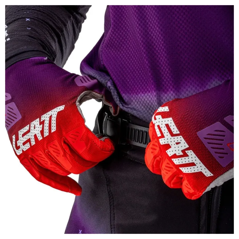 Spodnie cross damskie LEATT MOTO 4.5 LADY SUNBURN fioletowy czerwony czarny biały