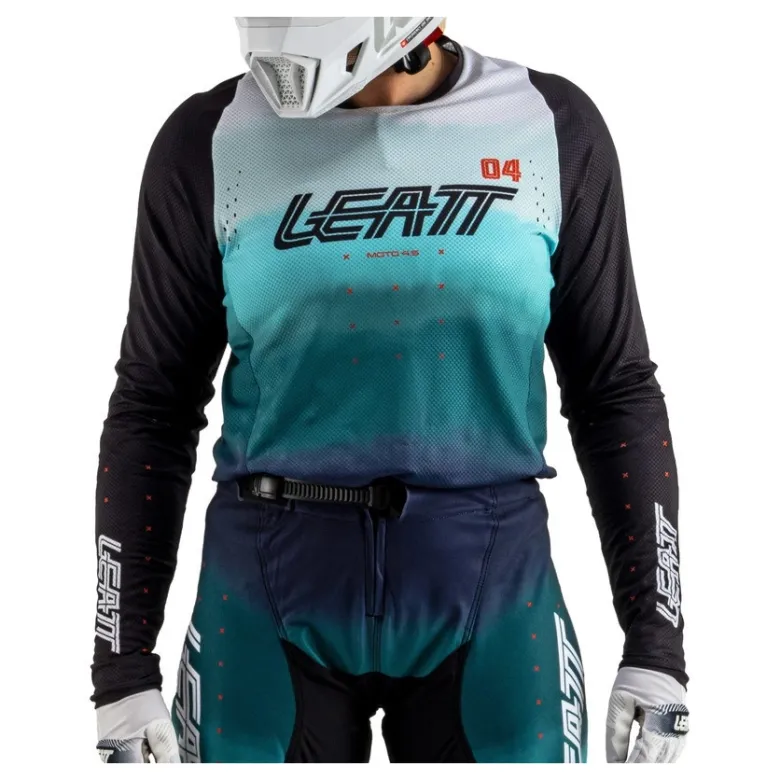 Spodnie cross damskie LEATT MOTO 4.5 LADY MARINE niebieski czarny biały