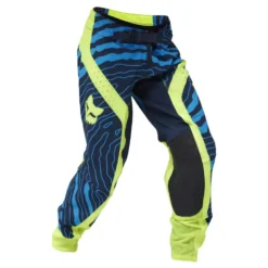 Spodnie cross dziecięce FOX JUNIOR FLEXAIR IMPRESSION FLUO YELLOW żółty fluo niebieski czarny