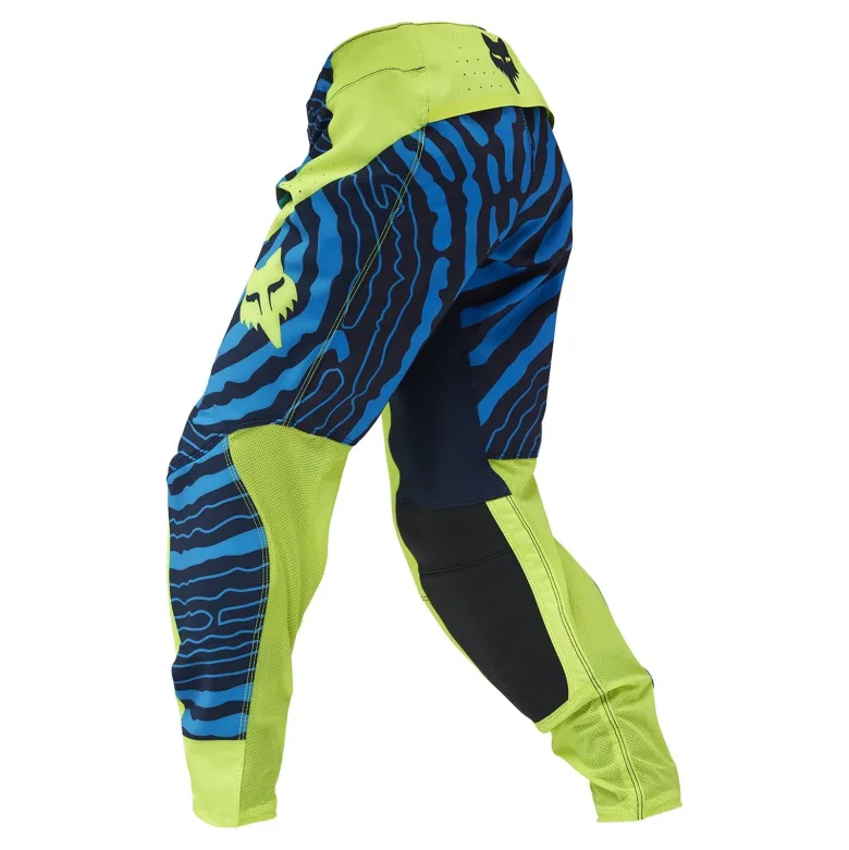 Spodnie cross dziecięce FOX JUNIOR FLEXAIR IMPRESSION FLUO YELLOW żółty fluo niebieski czarny