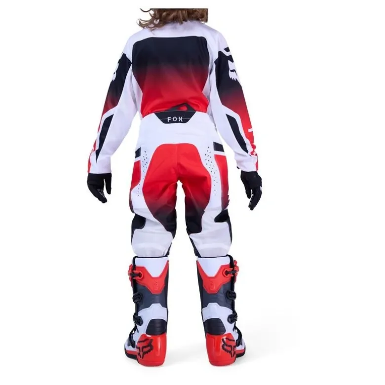 Spodnie cross dziecięce FOX JUNIOR 180 SHIELD FLUO RED czerwony fluo