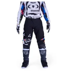 Spodnie cross FOX 180 IMAGE COSMO WHITE/BLACK biały czarny