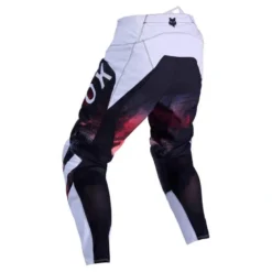 Spodnie cross FOX 180 KAIROS WHITE/FLUO RED biały czerwony fluo