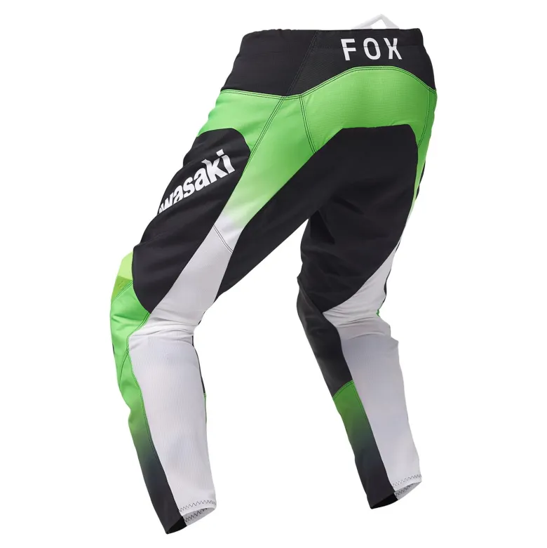 Spodnie cross FOX 180 KAWASAKI FLUO GREEN czarny zielony fluo