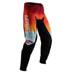 Spodnie cross LEATT MOTO 4.5 GLAMIS czerwony żółty pomarańczowy czarny biały