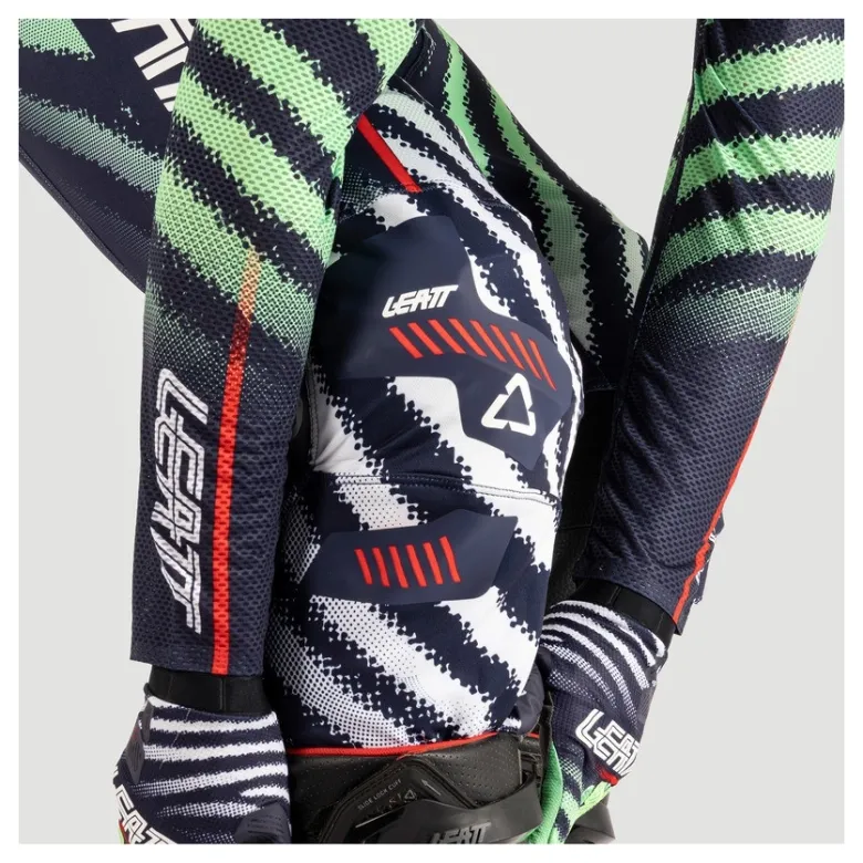 Spodnie cross LEATT MOTO 5.5 I.K.S. MATCHA zielony czarny biały