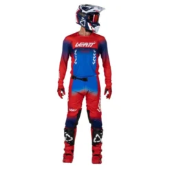 Spodnie cross LEATT MOTO 5.5 I.K.S. ROYAL BLUE/RED niebieski czerwony
