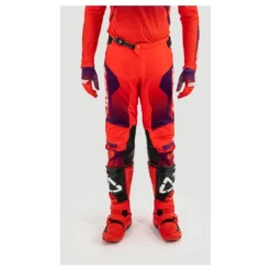 Spodnie cross LEATT MOTO 5.5 I.K.S. SUNBURN czerwony