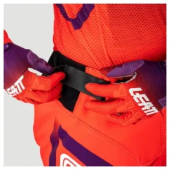 Spodnie cross LEATT MOTO 5.5 I.K.S. SUNBURN czerwony