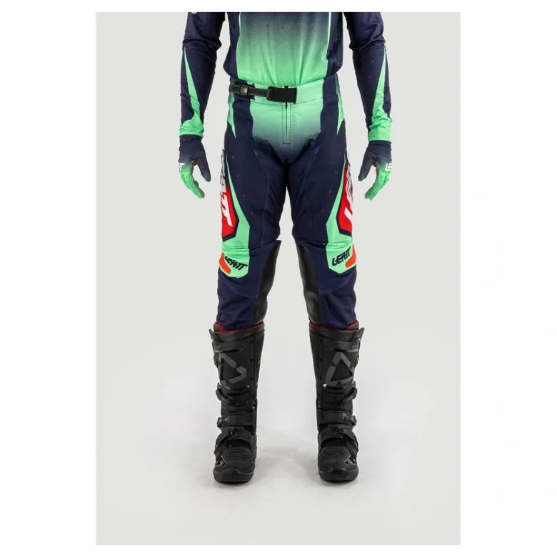Spodnie cross LEATT MOTO 4.5 MATCHA zielony granatowy czerwony